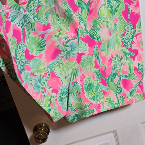 Rare Lilly Pulitzer Sadie Romper White Lace Raz Berry Catty Shack Sz 6 $198 - Picture 8 of 10